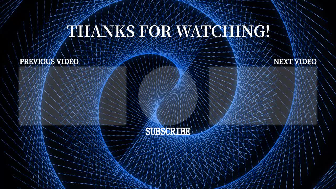 멋진 엔딩 카드 엔딩 스크린 모션 그래픽