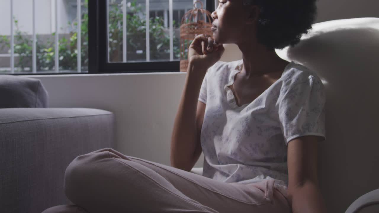 Family spending time at home together