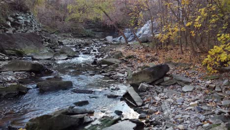 Magnificent-drone-recording-of-a-large-waterfall-in-the-middle-of-the-forest