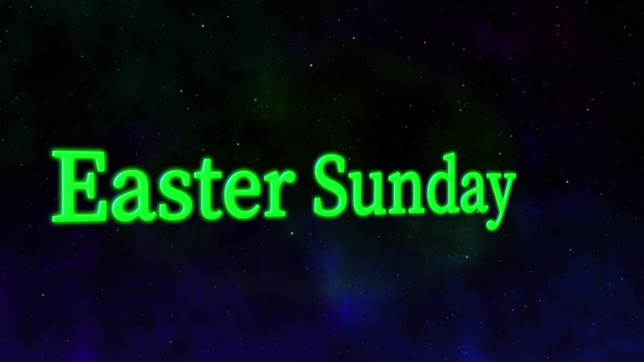 Påskedag begivenhed tekstanimation motion graphics