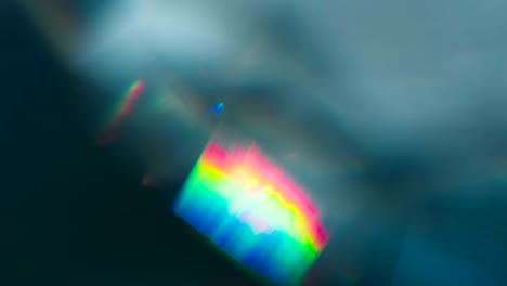 rainbodiamond facets create a rainbow flare