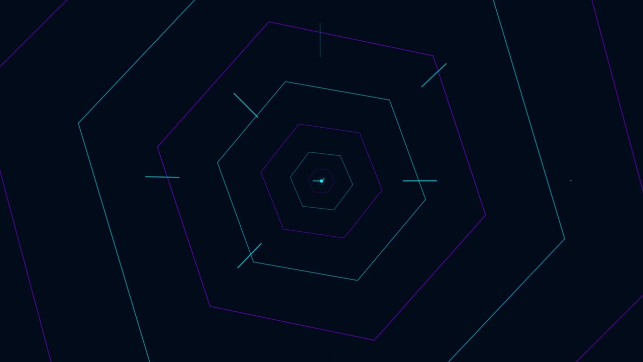 Fundo de Movimento Geométrico Hexagonal Abstrato