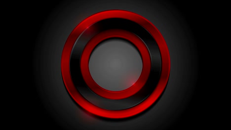 red black glossy circles abstract video animation