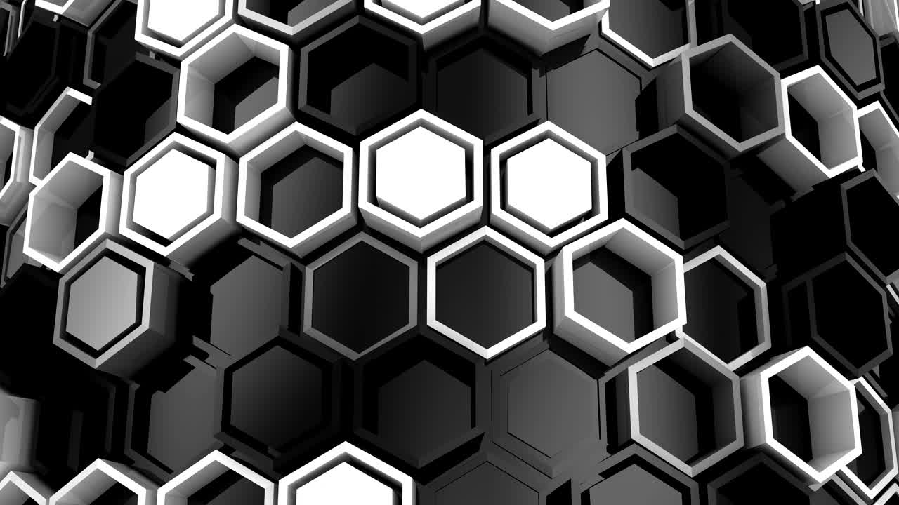 el fondo de los hexágonos