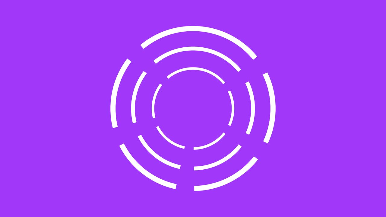 rotación del círculo división pop animación gráficos de movimiento