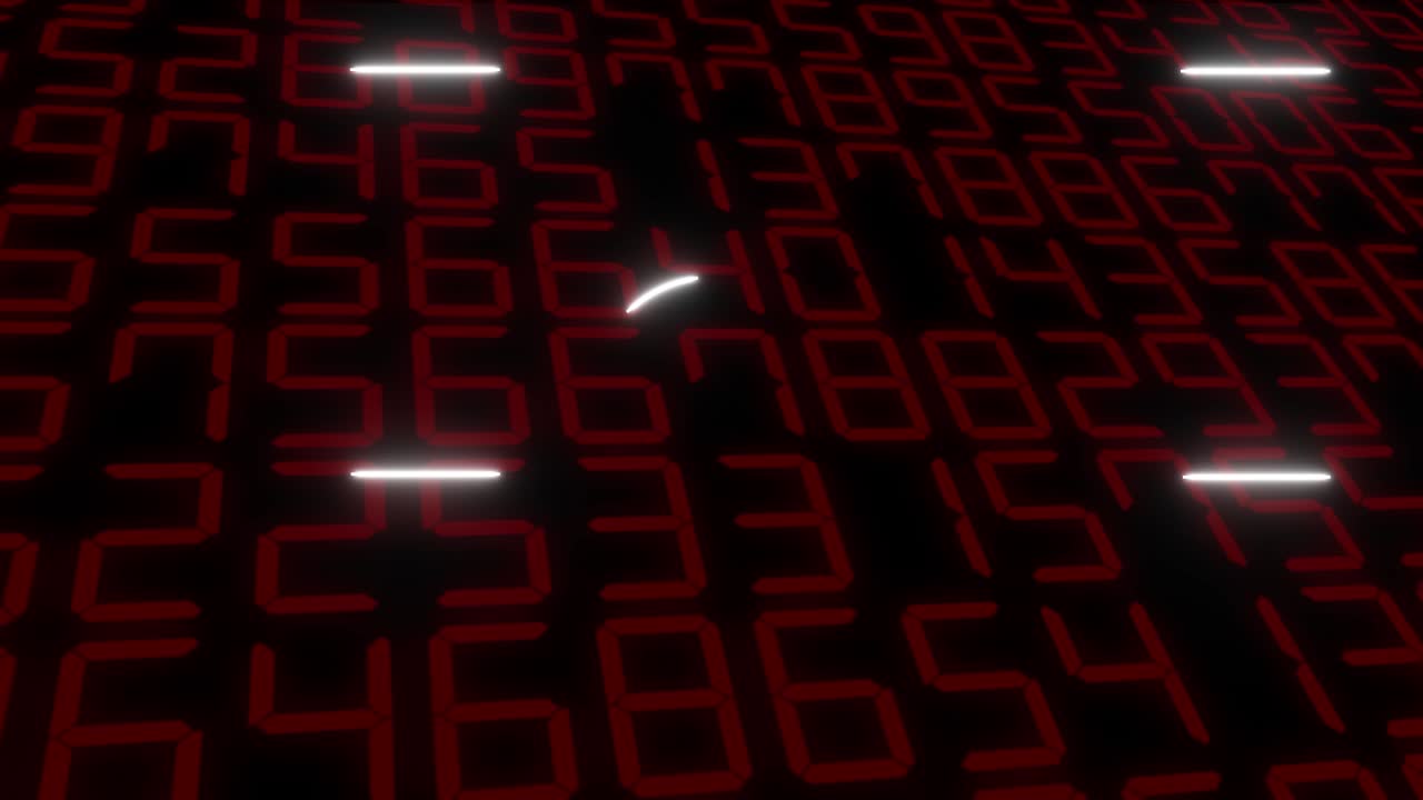 número aleatorio card de finalización pantalla de finalización gráficos de movimiento