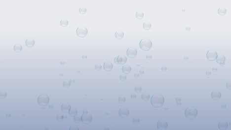 matte white luxurious background with rising soap bubbles