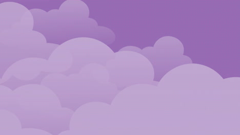 Animación-De-Nubes-Moviéndose-Sobre-Fondo-Morado