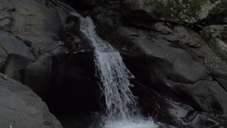 Flowing-Down-Stream-With-Natural-Swimming-Hole-From-Currumbin-Valley---Currumbin-Rockpools-In-Queensland,-Australia