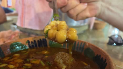 caldo de menudo meat soup traditional from mexico oaxaca