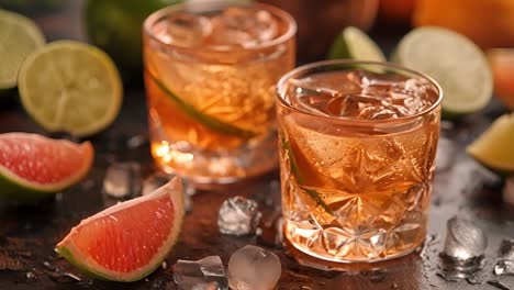 refreshing citrus cocktails with grapefruit and lime