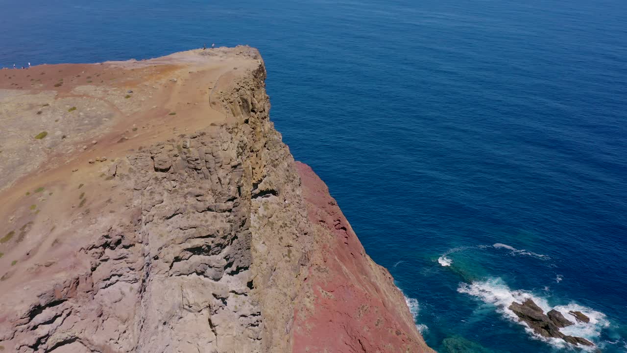 vista aérea de la parte eatsern de madeira, ponta de são lourenço