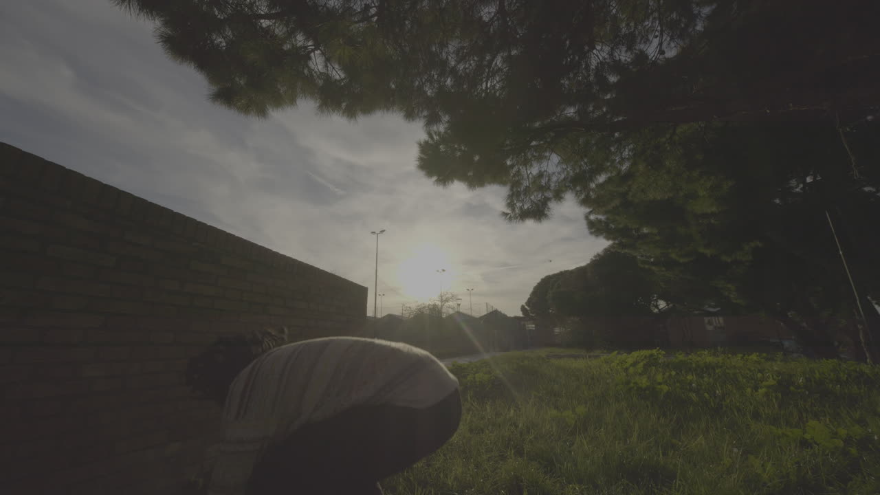 Parkour in urban environment