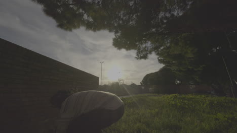 parkour in urban environment