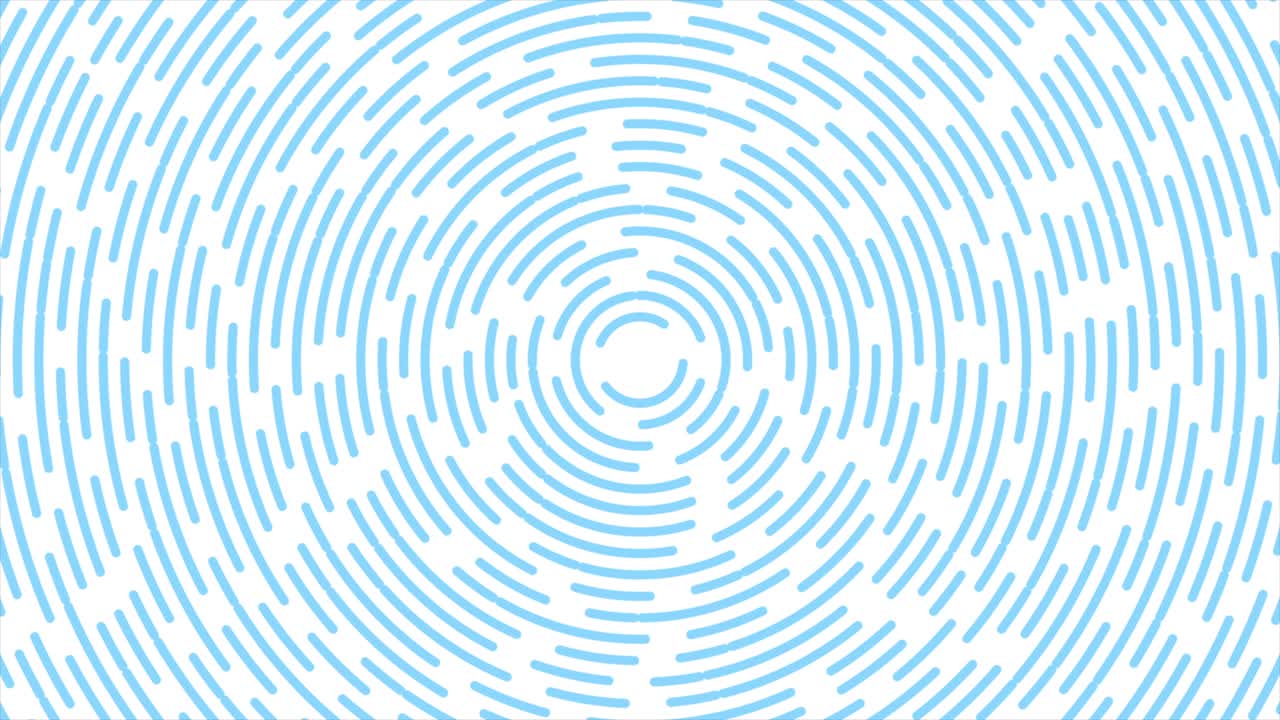 líneas circulares azules claras fondo de movimiento retro abstracto