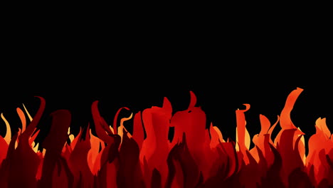 fiery background vibrant red and orange flames on a black canvas