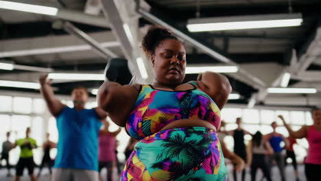 diverse group of women working out in a gym