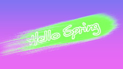 Hello-Spring-with-green-brushes-on-pink-gradient