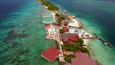 fly over palm island in aruba