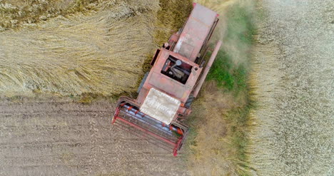 harvesting combine harvester harvesting wheat 14