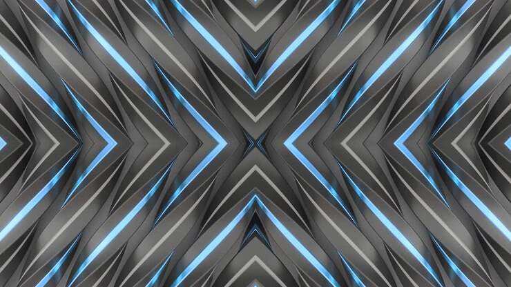 Abstract Geometric Metal Panel Design