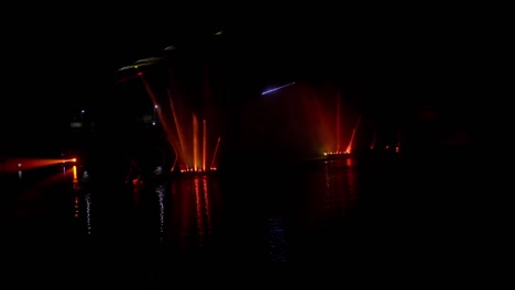 laser light water fountain show night show night view middle krishna photo