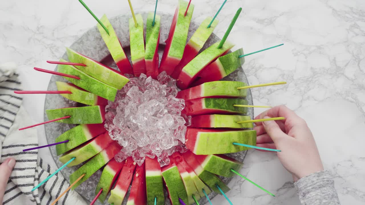 은 씨없는 수박 조각 어린이를 위해