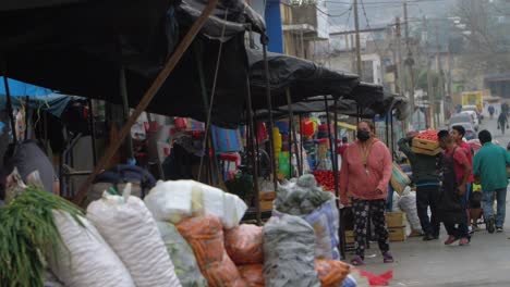 busy street market in a latin american city