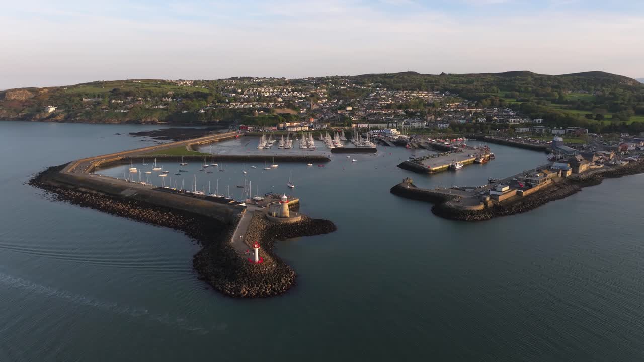 Howth Pier - 4K Cinematic Drone Footage during sunset - Co.Dublin - Ireland 05.20