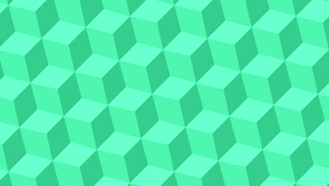 mint green 3d cube pattern