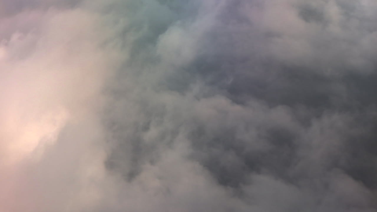 nubes en el cielo, vista desde el avión