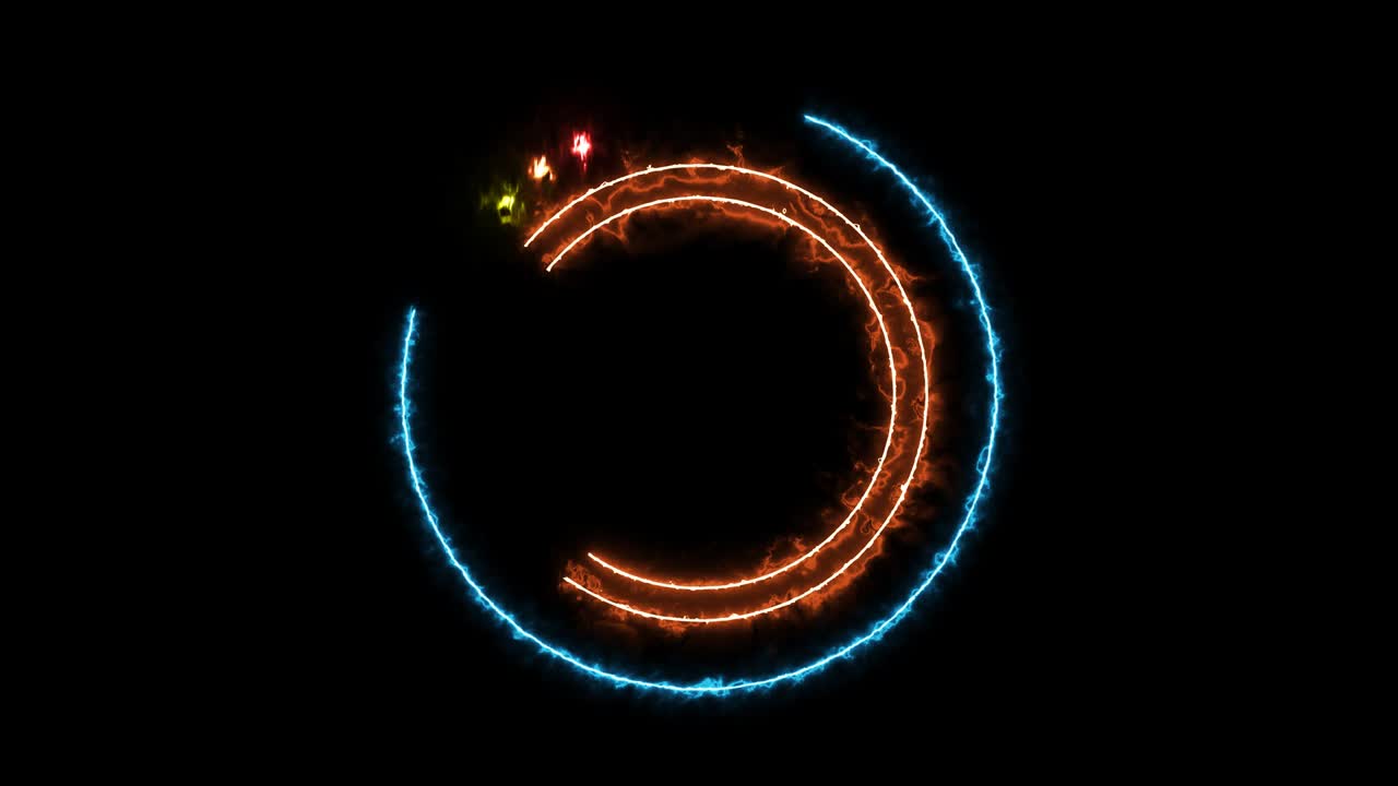 abstract naranja acua círculo línea brillo luz y triángulo y hexágono estrella y pequeño poder tres colores de carreras toda la rotación