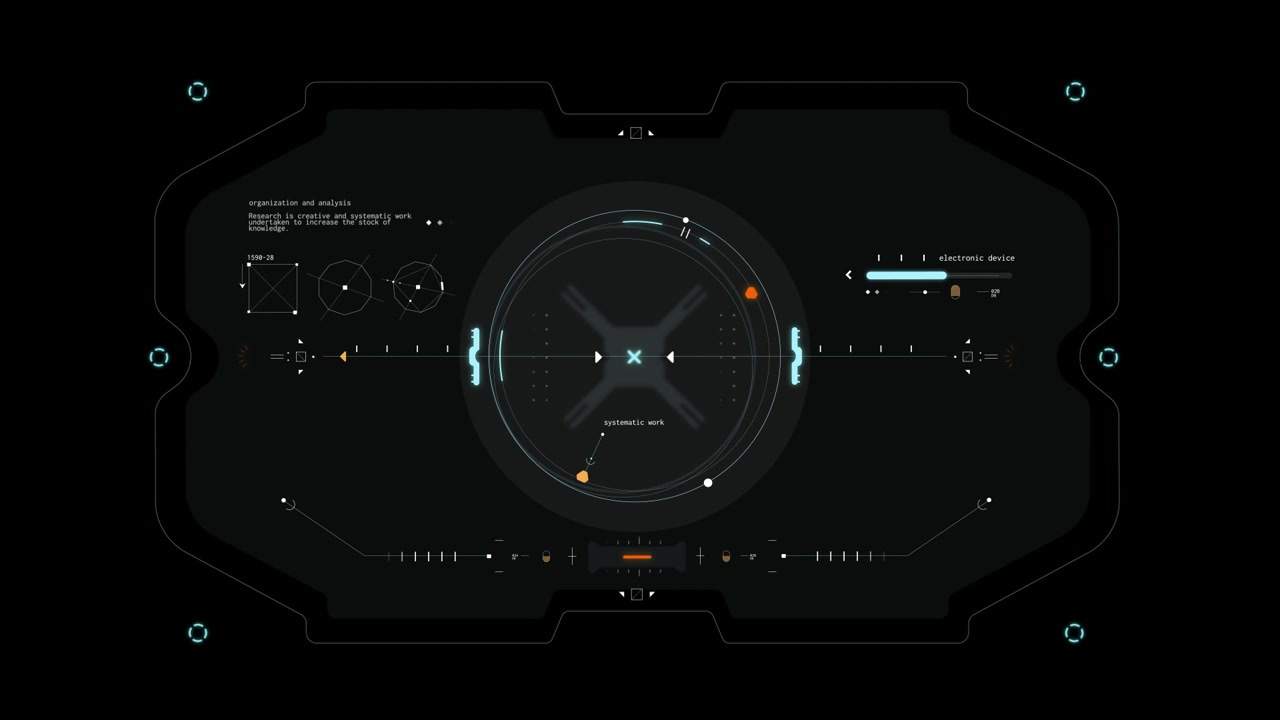 Futuristic HUD Screen Display