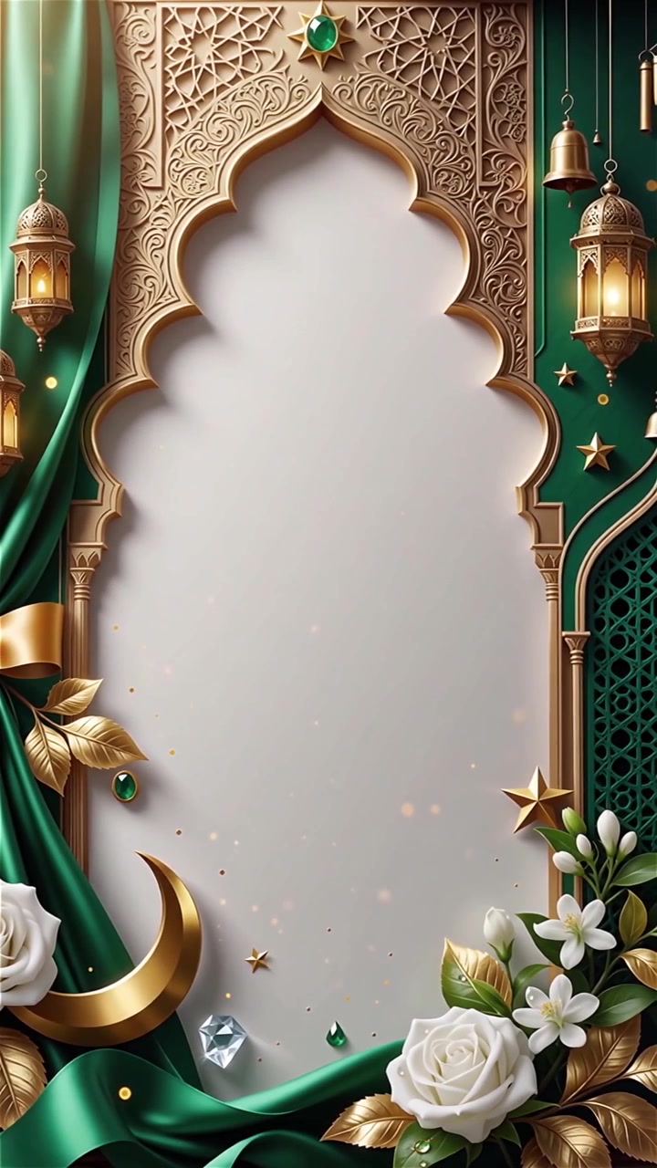 Compleanno del Profeta Maometto Mawlid al-Nabi Sfondo Islamico