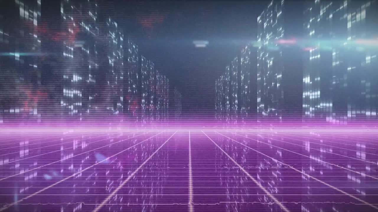 빛의 흔적 위에 모양의 애니메이션