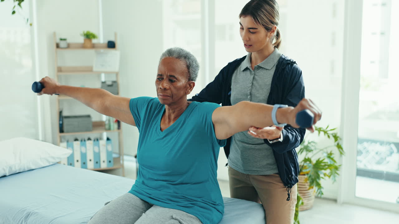Physical therapy, dumbbell