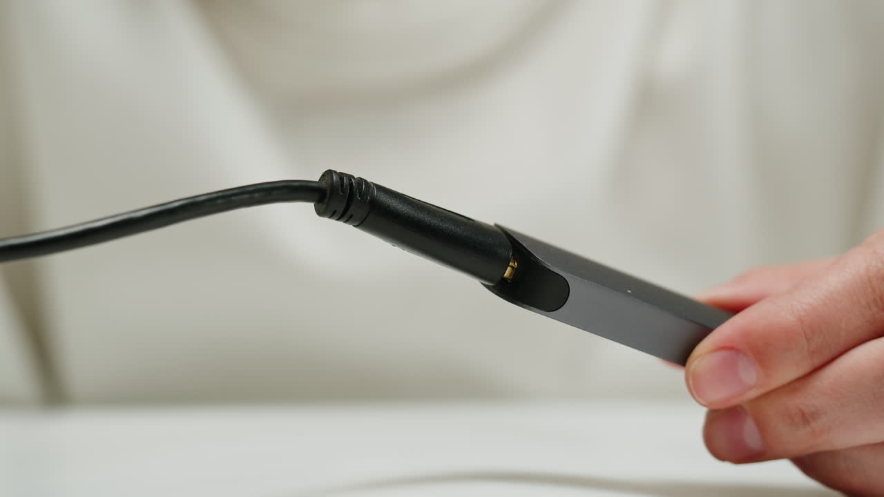 Connecting a Cable to a Device