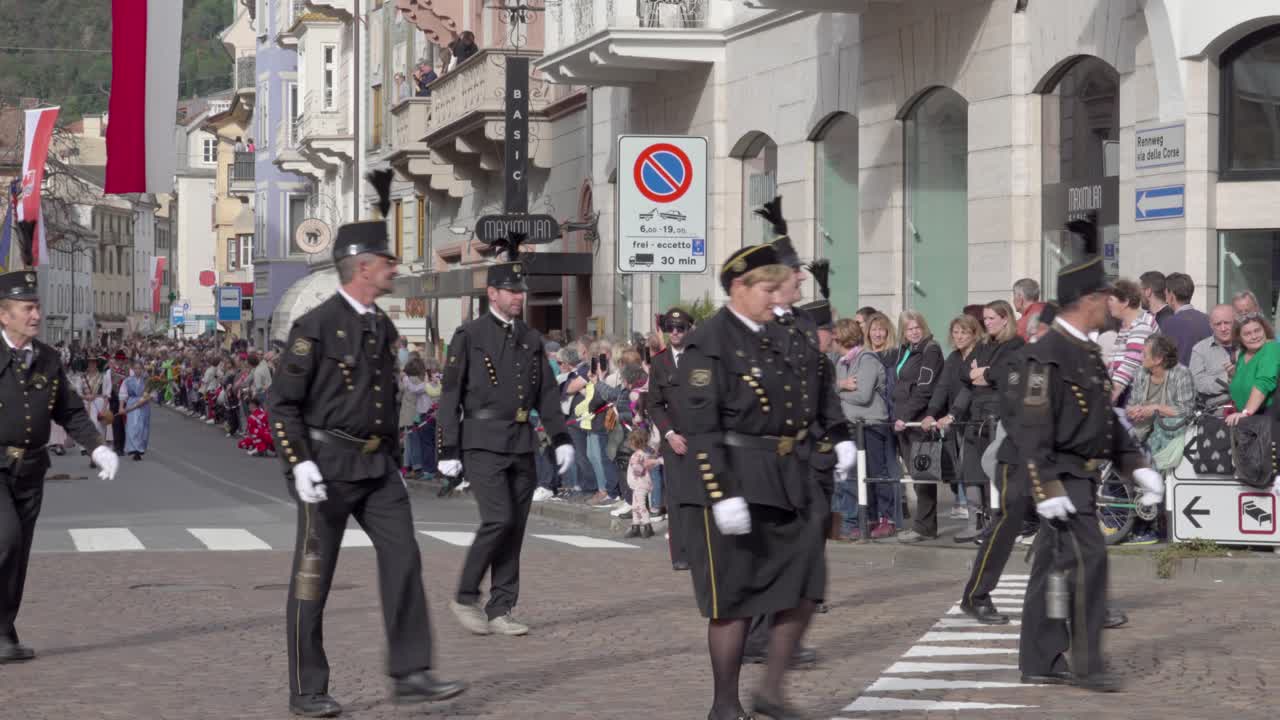 Schneeberg Miners' Association of Passeier at the annual Grape Festival in Meran, South Tyrol, Italy (part 2 of 2)