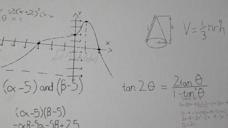 Animation-of-mathematical-data-processing-over-grey-background