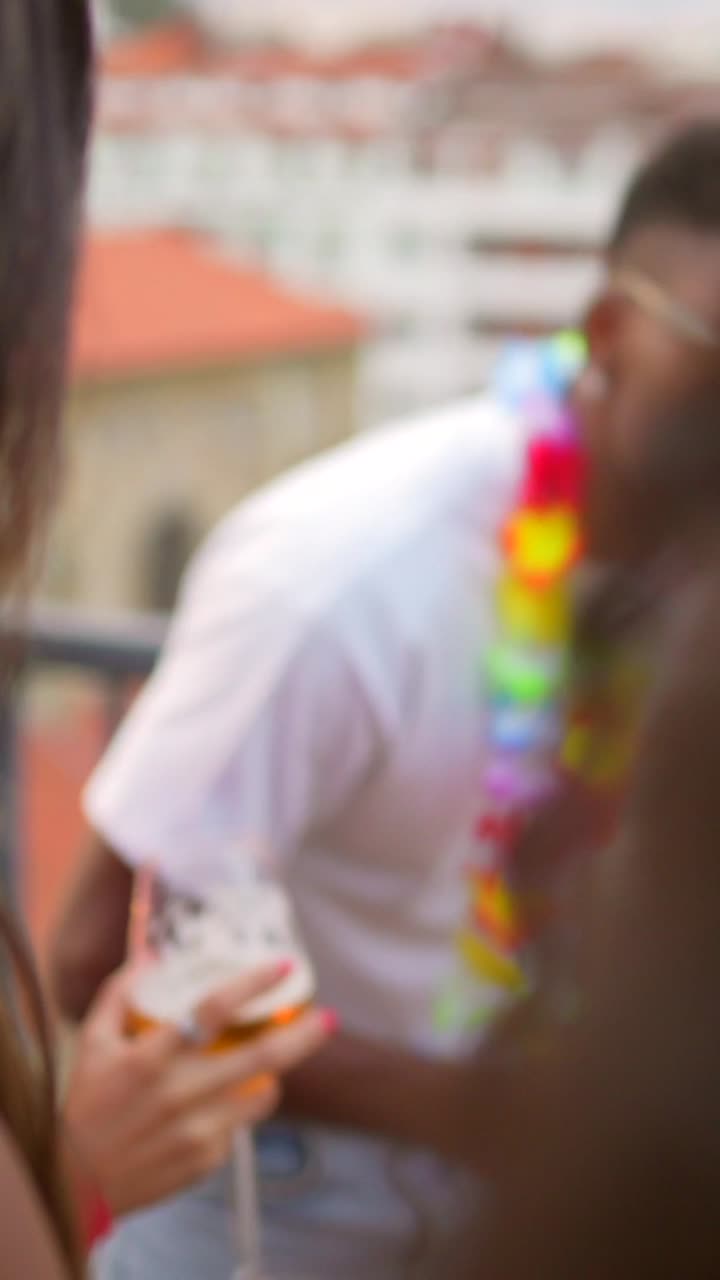 People celebrating with beer