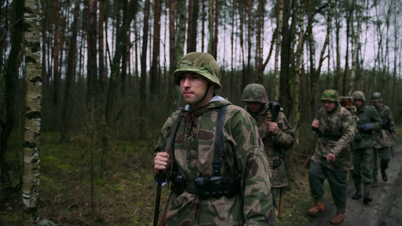 German Soldiers in a Forest