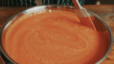 fermented tomato hot spicy sauce puree mixing for barbeque