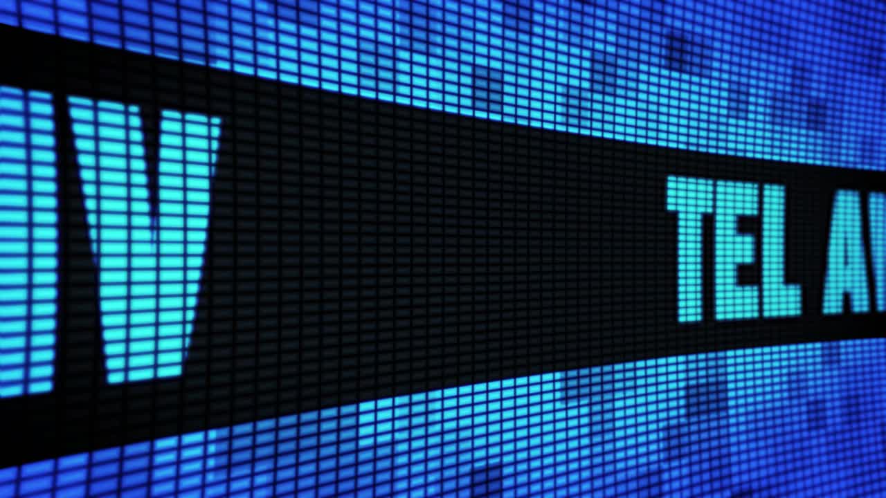 Tel Aviv on LED Display