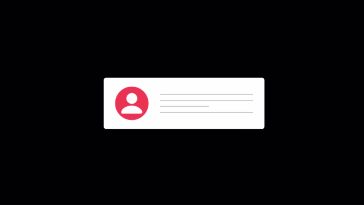 Minimalist User Profile Notification Pop-up Animation