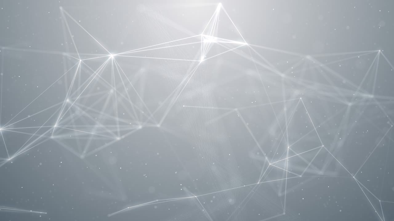 Plexus abstract network white technology science background loop