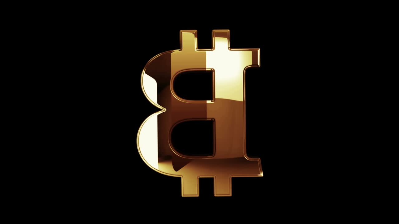 비트코인 블록체인 암호화폐 금속 기호 루프 회전