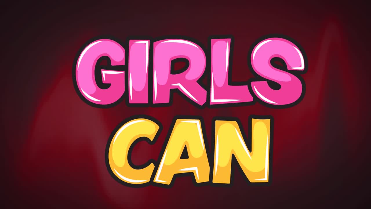 소녀들의 애니메이션은 빛나는  ⁇ 은 파동을 움직일 수 있습니다.