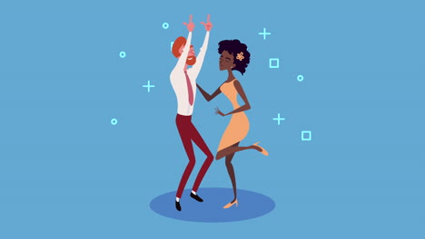 couple dancing at a party