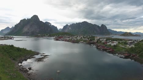 Imágenes-Aéreas-De-Las-Islas-Del-Archipiélago-Lofoten