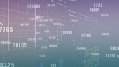 Animation-of-data-processing-over-diagrams-and-stock-market